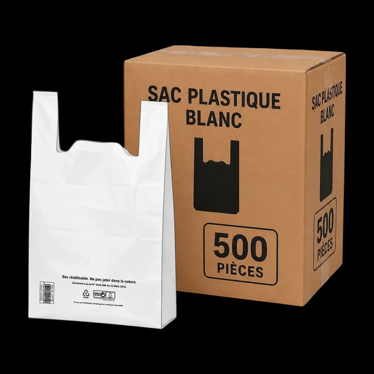 Sac Plastique Blanc