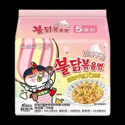 BULDAK CREAM CARBONARA, 5X130G X8