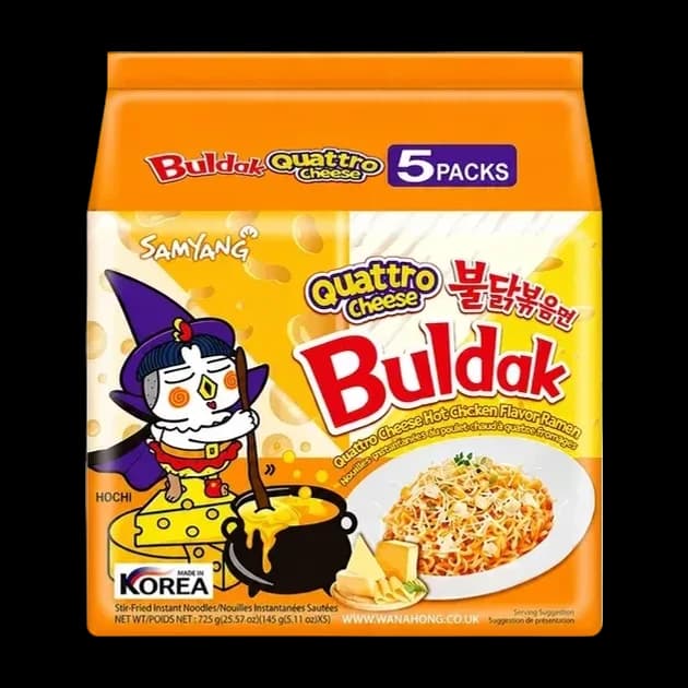 BULDAK QUATRE FROMAGE, 5X130G X8